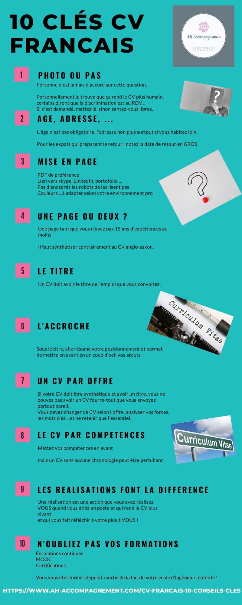 AH Accompagnement 10 clés cv francais