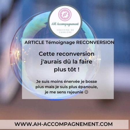 article témoignage reconversion prof web