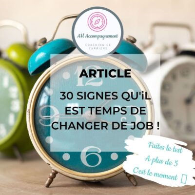 article 30 signes temps de changer