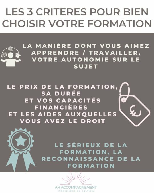 CRITERE CHOIX FORMATION