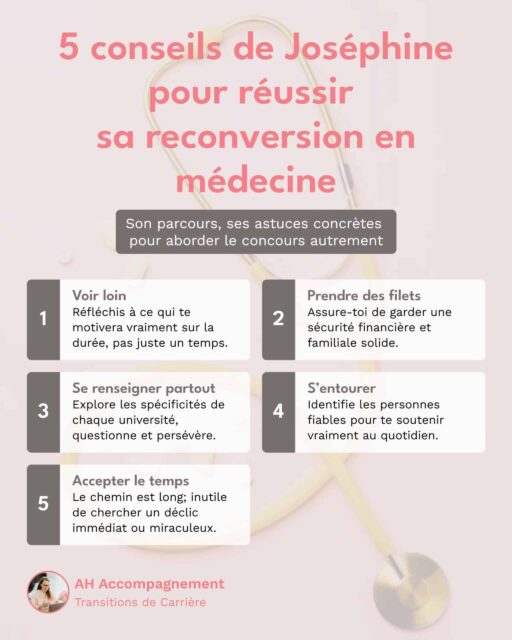 5 conseils de josephine pour reussir sa reconversion en medecine apres 40 ans 5 conseils de josephine pour reussir sa reconversion en medecine apres 40 ans